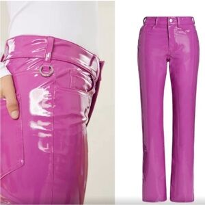 Simon Miller Boneta Patent Pants Pink Size 25 High Rise